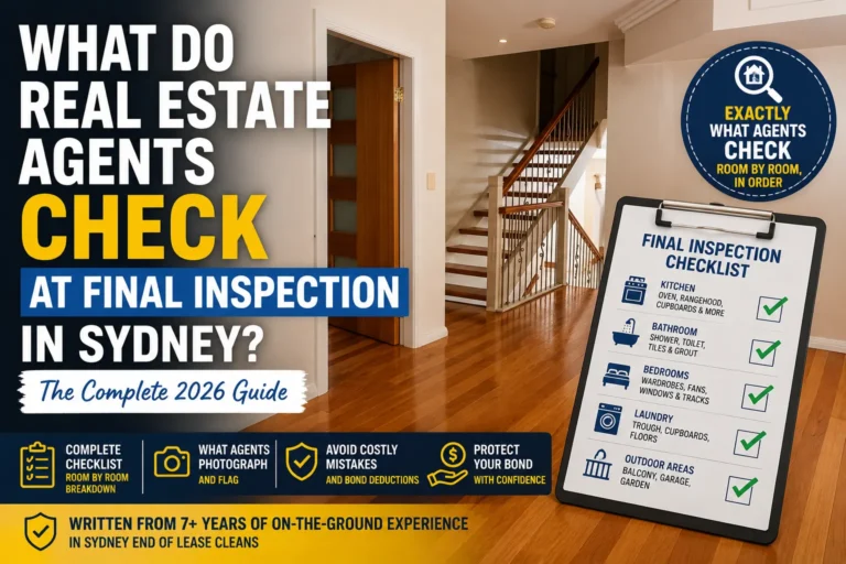What Do Real Estate Agents Check at Final Inspection in Sydney? (2026)
